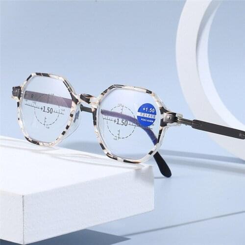 Elbru For Women Men Reading Glasses Anti Blue Light Hyperopia Glasses Fashion Shell Pattern Presbyopic Eyeglasses +1.0...+ 3.5