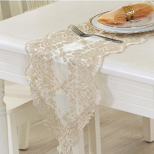 Rose lace table runner European-style tablecloth TV cabinet cover pastoral tablecloth romantic wedding table decoration