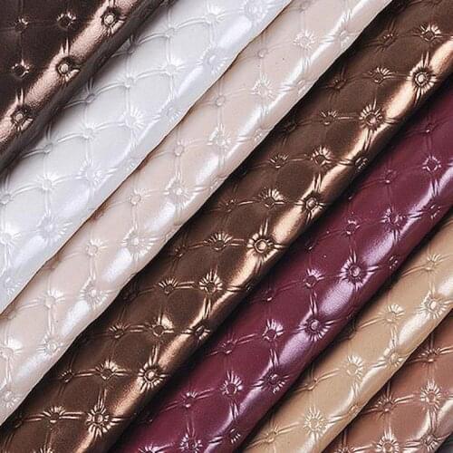 1 Meter Pvc Faux Leather Fabric Eco Synthetic Leatherette Upholstery Fabric Sofa Hotel Furniture Material Tissu Telas Tessuto