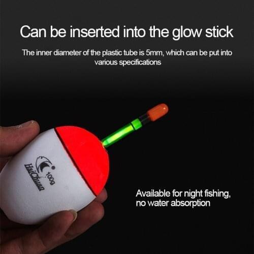 1Pcs High Quality Fishing Float 10g-100g EVA Luminous Float Fish Bait for Sea Fishing Carp Fishing Tackle Accessories Plastic