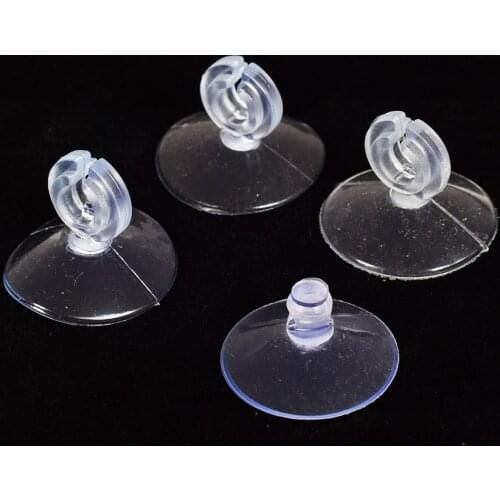 10pcs Aquarium Suction Cup Clips Airline Tube Holders Sucker Clamps For Fish Tank Suction Cups Pump 4/ 6mm Clear Binding