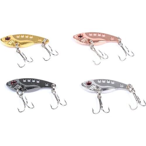 3.8g/7g/11g Metal Spinner Spoon Fishing Lures Gold Silver Artificial Bait With Feather Treble Hook Trout Pike Bass Tackle