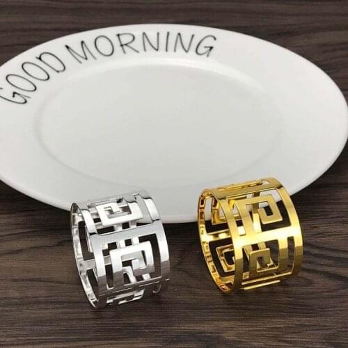 6pcs Serviette Rings Napkin Holder West Dinner Towel Napkin Ring Party Decoration Table Decoration
