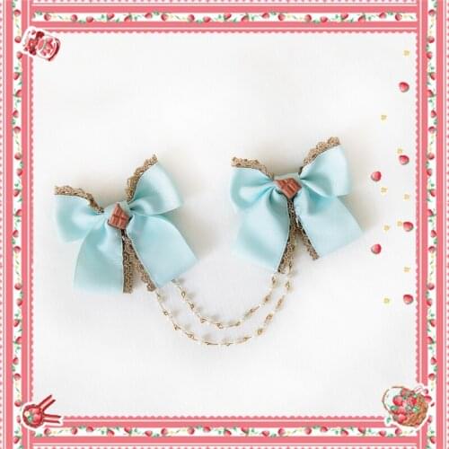 Lolita Dress Brooch Accessories Sweet Cute Costume Accessories 3 Colors Available H