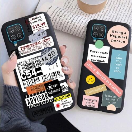 Popular Barcode Black Soft Phone Case For Samsung A10 A20 A30 A40 A50 A70 A21 A31 A51 A71 A41 A32 A42 S52 A72 A6 2018