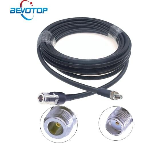 LMR400 Cable N Female to SMA Female 50 ohm RF Coax Extension Jumper Pigtail for 4G LTE Cellular Amplifier Phone Signal Booster