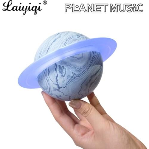 Laiyiqi planet music Dreamy Design bluetooth speaker LED Ambient lamp Saturn rings planets ring Popular bocinas caixa de som BT
