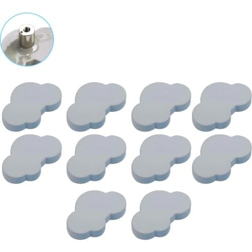 10Pcs Cartoon Grey Cloud Furniture Handles Children Room Knobs PVC Drawer Pull Handle Door Knob for Kids Drawer Cabinet Pulls