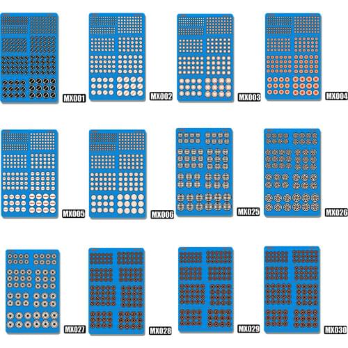 Gundam model universal, foldable nozzle detail enhancement metal etching sheet