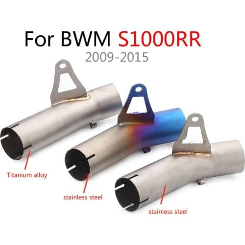 Motorcycle -BMW S1000 S1000RR Exhaust Middle Pipe 2008-2018 Year Motorbike Muffler Exhaust Connect Link Mid Pipe Escape