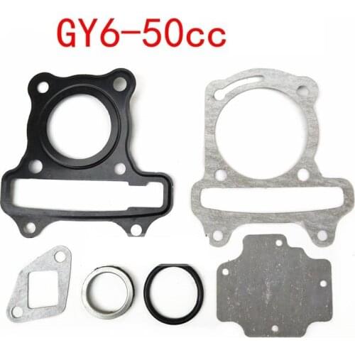 Motorcycle Scooter GY6 Cylinder Gasket Set Cushion Pad 50cc 60cc 80cc 100cc 125CC 39mm 44mm 52.4mm 57.4mm Piston