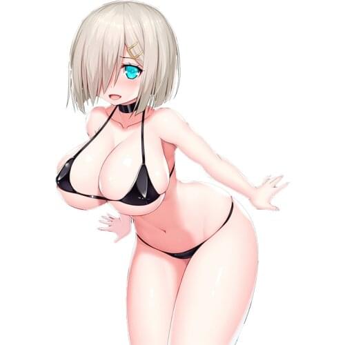 Three Ratels CDM369 Hentai Waifu Sexy Anime Girl Car Stickers Motorcycle Decals Waterproof PVC