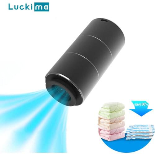 New Portable Powerful Vacuum Pump USB Rechargeable Sous Vide Sealer Packer for Food Clothes Vacuum Storage Bags Space Saver