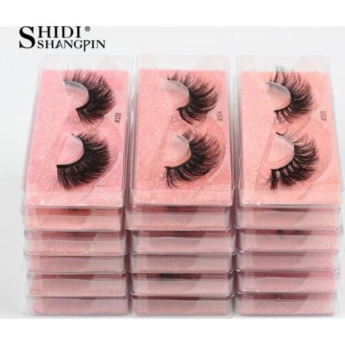 Wholesale Eyelashes 4/20/40/50pcs 3D Mink Lashes Natural Mink Eyelashes Wholesale False Eyelash Makeup Thick Fake Lash In Bulk