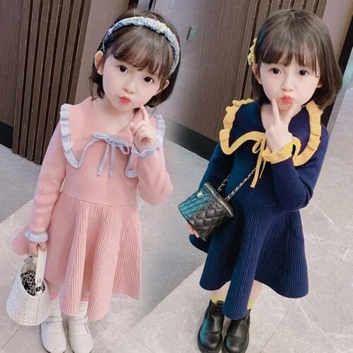 Girl Dress Kids Baby Gown 2021 Solid Spring Autumn Toddler Formal Party Outfits Sport Teenagers Dresses Cotton Children Clothing