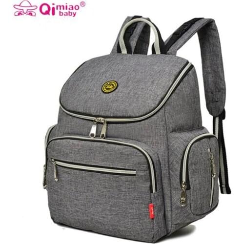 Qimiaobaby New Baby Diaper Bag Nappy Backpack Change pad Stroller Straps Waterproof Tote Maternity Nappy Bags Bolsa Bottle Bag