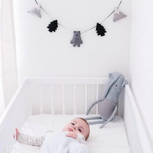 Nordic Felt Cloud Garland Bunting Banner Kids Baby Room Nursery Hanging Wall Decor Wall Hanging DIY Home Decoration