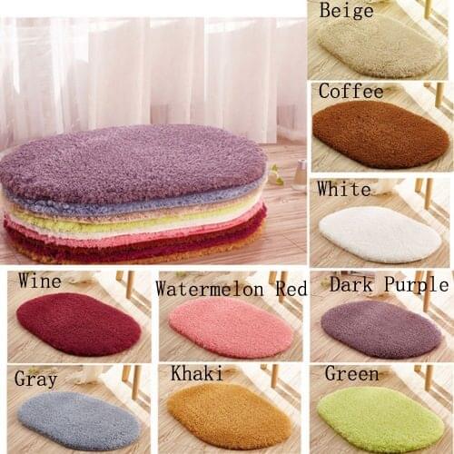 Thicken Bath Carpet Mat Chenille Bathroom Water Absorption Plush Floor Bedroom Mats Entrance Doormat Non-slip Toilet Rug
