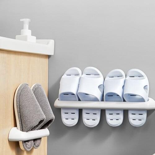 Shoes Rack/Towel Holder Bathroom Towel Rack Hanger Wall Hanging Towels Bar Organizer Kitchen Storage Bathroom Shelf Organizer