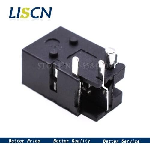 10Pcs DC-023 4.0x1.7mm Black DC Power Jack Socket Connector DC023 4.0*1.7mm 1.7mm needle DC Female Jack