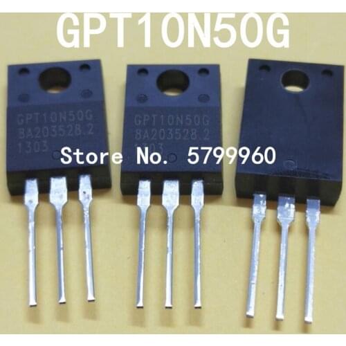 10pcs/lot GPT10N50G TO-220F 10N50 10A 500V