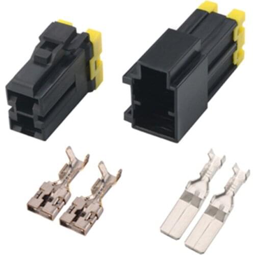 10pcs/lot Auto 9.5 Series 2 Pin Female Kit Electrical Large Heavy Current Connector Plug DJ7021Y-9.5-21/2