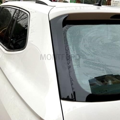 2pcs/set Rear Window Side Spoiler black Wing Lip Cover Trim Sticker Fit For VW Tiguan MK2 2017+ Auto Accessories