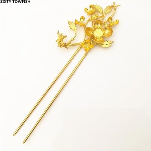 5 Pieces/lot 50mX164mm Metal Headwear Silver/Gold color/KC Gold Fancy HairPin Fashion Hair Accessory For women
