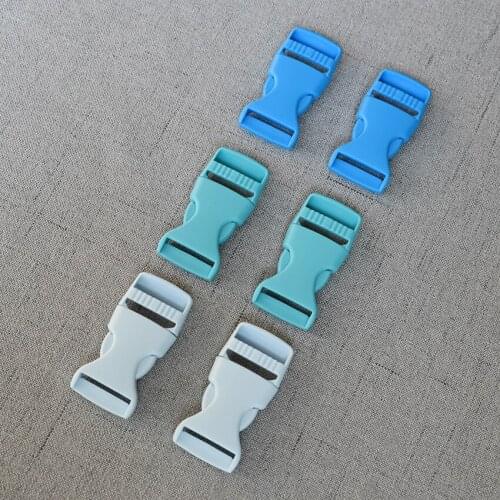 50 Pcs/Lot 20mm Blue Plastic Release Buckle Breakaway Straps Belt Clasp Clip For Pet Dog Collar Necklace Bracelet