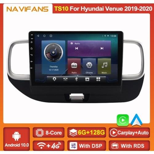9"Android 11 Carplay Auto Radio Stereo For Hyundai Venue 2019 2020 Car Multimedia Player GPS Navigation Octa Core 6G 128G RDS FM
