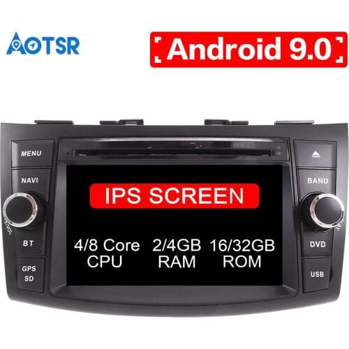Android 9.0 8 core 4+64 Car DVD CD player GPS Navigation For SUZUKI SWIFT 2011-2016 car Multimedia system 2din radio Auto Stereo