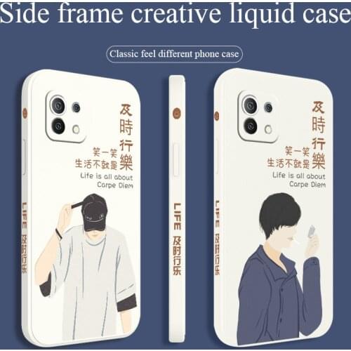 Happy Boy Phone Case For Xiaomi Mi 11 10T 10T Pro 10 S lite Ultra 9T 9 8 Note 10 Pro Poco F3 F2pro X2 Liquid Silicone Cover