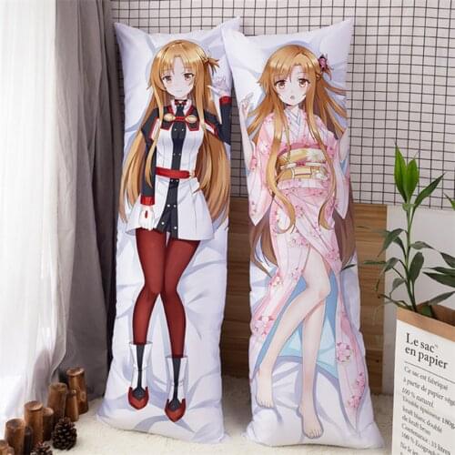 Anime Sword Art Online SAO Asuna Pillow Case Cosplay Kawaii Cartoon Prop Cushion Accessories Ornaments