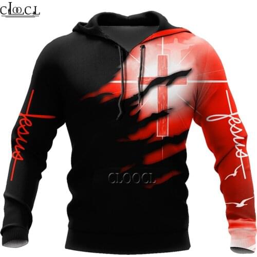 CLOOCL Christian Jesus Catholic 3D Printed Men Hoodies Sweatshirts Harajuku Fashion Hooded Autumn Casual Hoody Drop Shipping