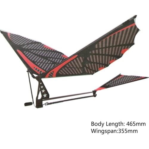 DIY 18Inches Eagle Carbon Fiber Imitate Birds Assembly Flapping Wing Flight Model Aircraft Plane Toy
