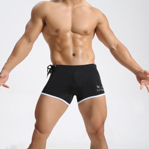 Mens Swimming Sports Shorts Jogging Training Boxer Running trunks Elasticity And Breathable Sportswear Homme