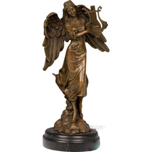 European sculpture bronze sculpture angel creative artwork decoration