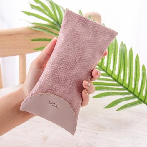 HOT Korean version of fresh and elegant glasses case women retro fashion glasses bag men portable sunglasses storage bag