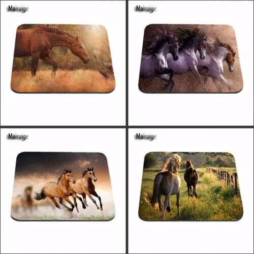 Top Fashion Luxury Printing New Horse Custom aming Design aming PC Anti-slip Laptop Mouse Mat for Optal/Trackball Mouse
