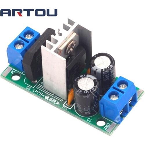 L7812 LM7812 Three-terminal Voltage Regulator Module 12V Voltage Regulator Module Rectifier Filter Power Converter Board