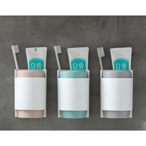 Two person wash gargle suit, simple gargle cup set cup, family of two, bathroom toothbrush toothpaste shelf