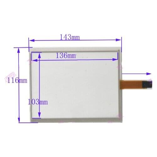New Resistive Touch Screen Panel for PD064VT5 143mm*116mm Touch Panel Glass .4 Inch 4Wire
