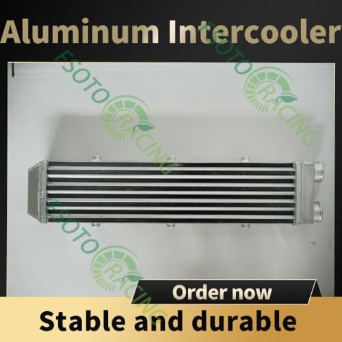Delta Fin Design One Sided Aluminum Intercooler 550x140x70 mm 2.2" Inlet outlet