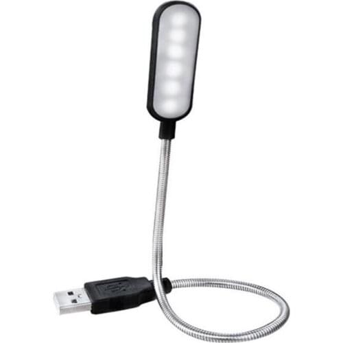 Portable USB LED Mini Book Light Reading Light Table Lamp Flexible 6Leds USB Lamp for Power Bank Computer