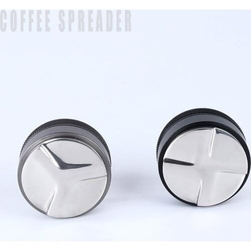 Coffee Distributor & Tamper, Dual Head Coffee Leveler Fits, Adjustable Depth- Professional Espresso Hand Tampers 51/53/58mm