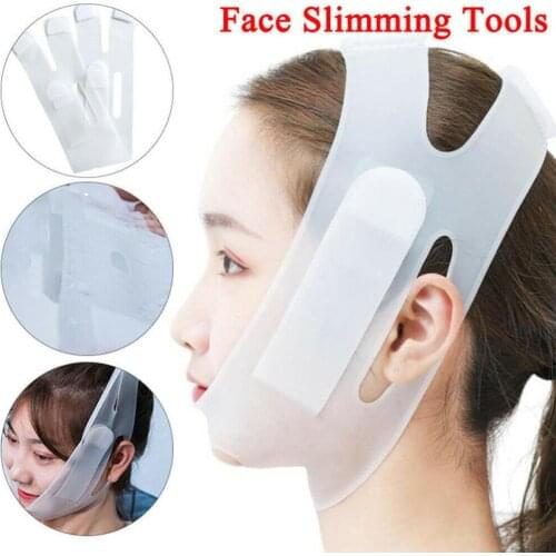 Silica Gel Little V Face Slimming Bandage Waterproof Stain-proof V Facial Mask Lifting V Line Shape Face Lifting Mask