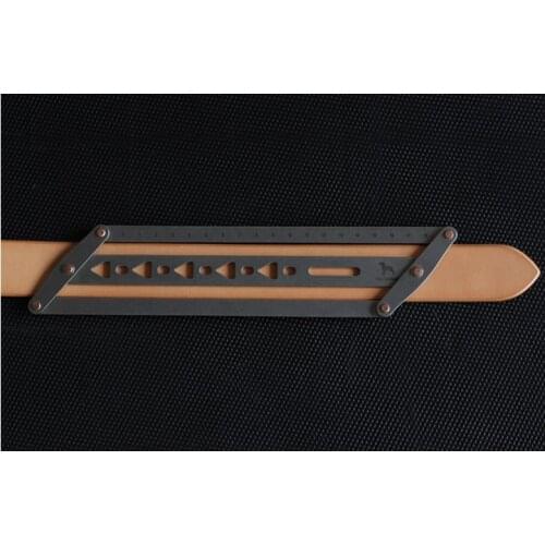 Belt positioning auxiliary ruler handmade leather art tool