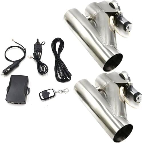 Two-in-one Single Opening Integrated Y-type Exhaust Valve Electric Exhaust Downpipe Electronic Stop Valve Remote Control