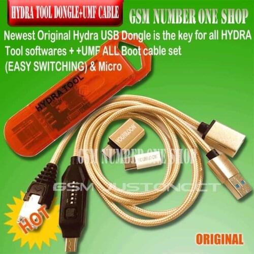 2021 Newest Original Hydra USB Dongle is the key for all HYDRA Tool softwares +UMF ALL Boot cable set (EASY SWITCHING)