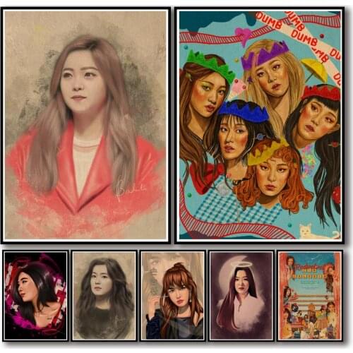 49 Designs Red Velvet Kraftpaper Poster Home Decal Art Painting Funny Wall Sticker for Coffee House Bar 1